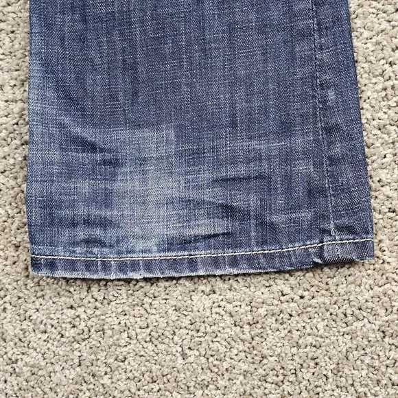 BKE Stella Jeans Womens 28 (31.5x33) Bootcut Low Rise Distressed Denim Faded - Picture 7 of 10